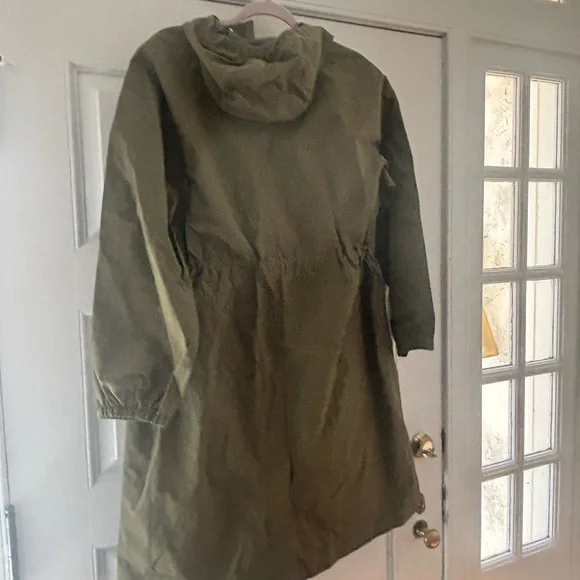 J. Crew Olive Utility Jacket with Hood - Picture 6 of 10